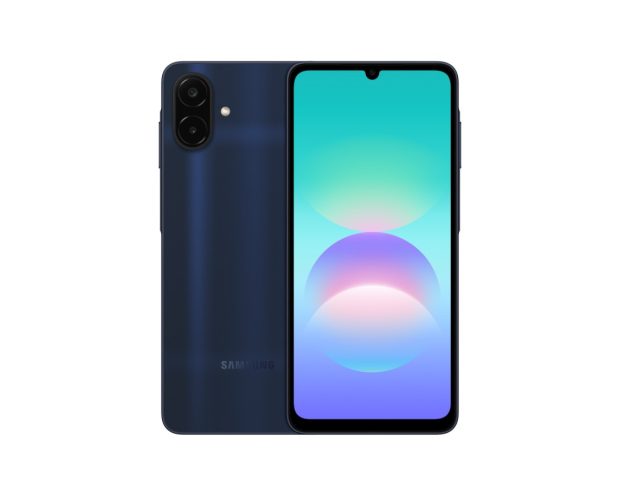 Samsung Galaxy A08 in dark blue