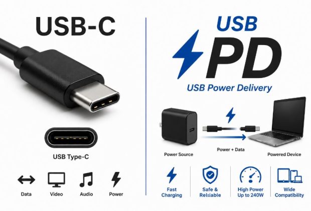 تفاوت USB-C و USB PD چیست؟