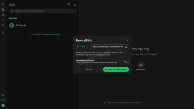 تماس واتساپ بدون اکانت