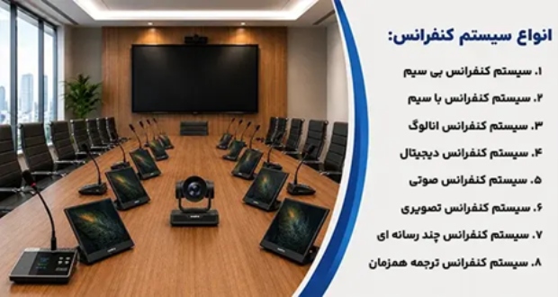 انواع سیستم کنفرانس : راهنما کامل انتخاب بهترین گزینه