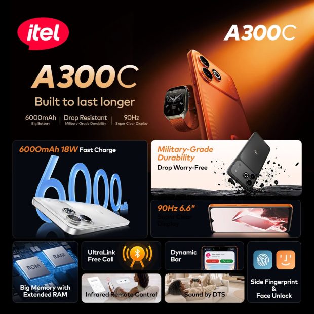 گوشی اقتصادی ایتل A300C
