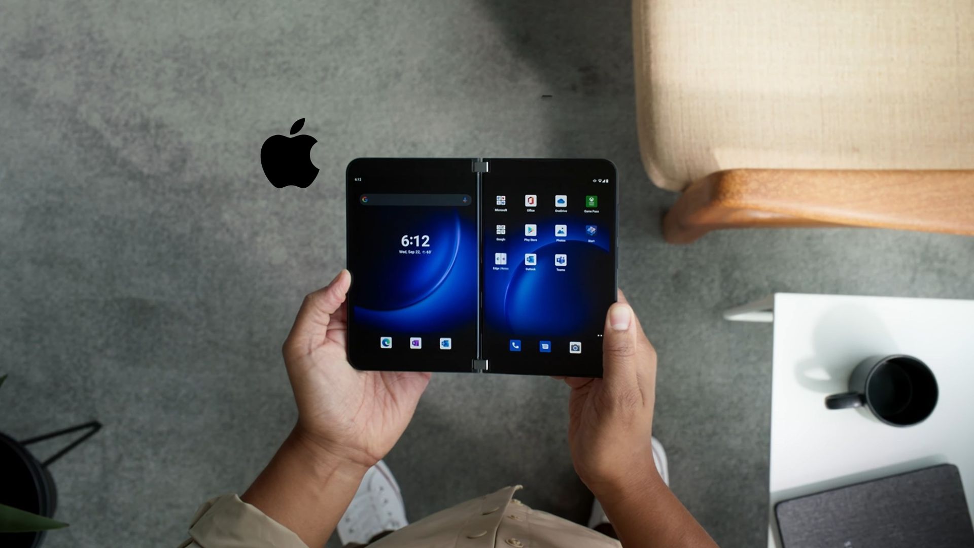 اجرای iOS 26 روی سرفیس دوئو ۲